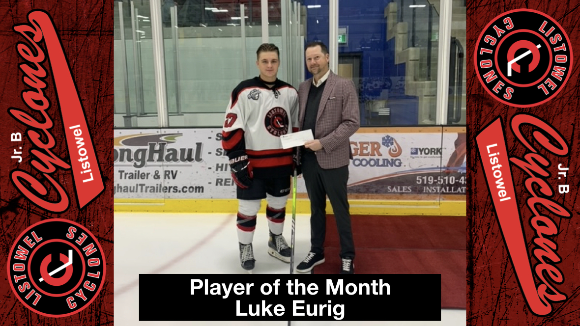 GOJHL Player of the Month – Luke Eurig