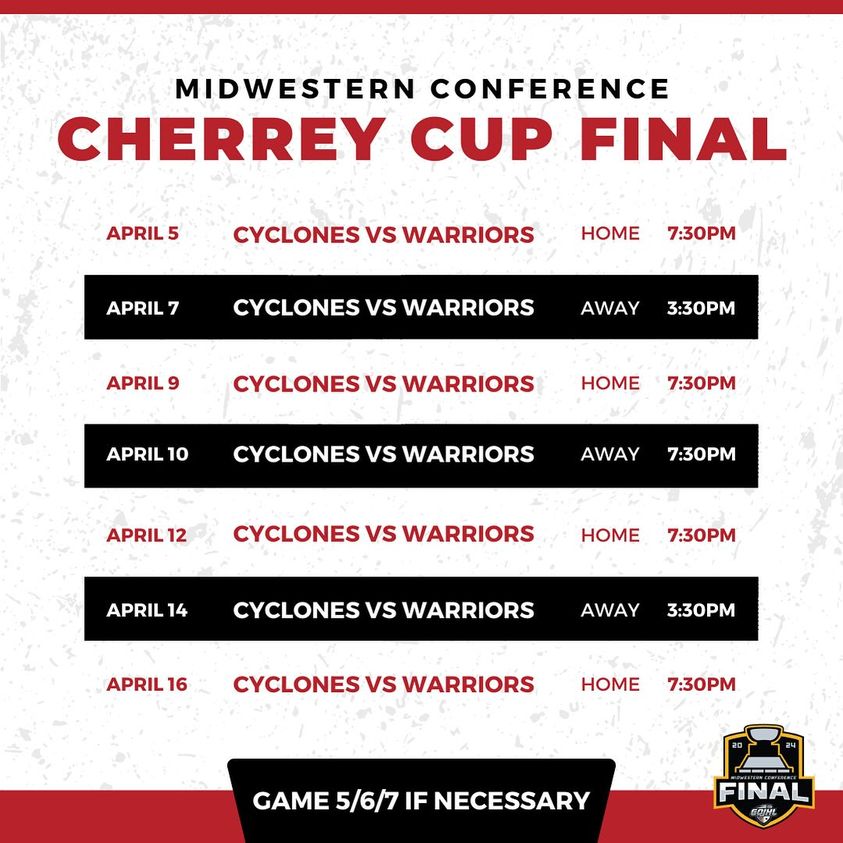 Cyclones Cherrey Cup Finals Schedule